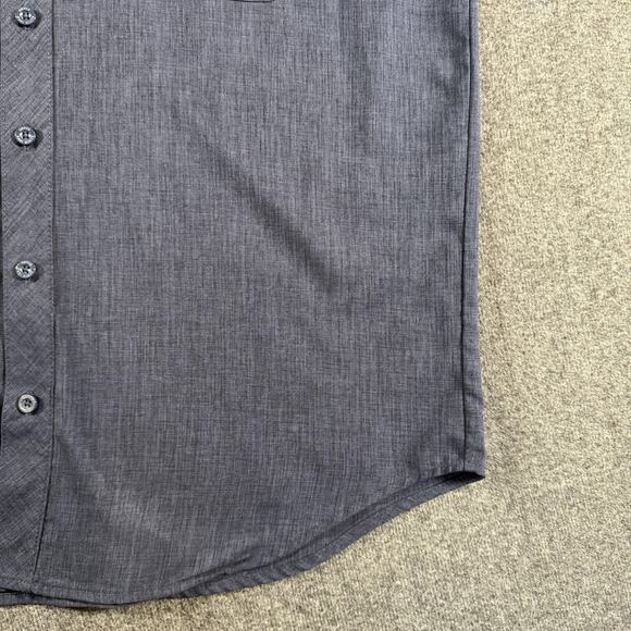 Orvis Shirt Mens Large Blue Short Sleeve Button Up Performance Outdoor Pocket - Picture 8 of 11